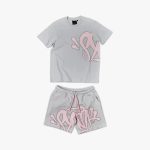 Synaworld Ensemble Short Tshirt- Gris / Rose