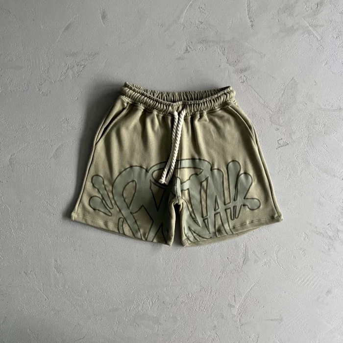 Synaworld 'Syna Logo' Shorts - Olive Green